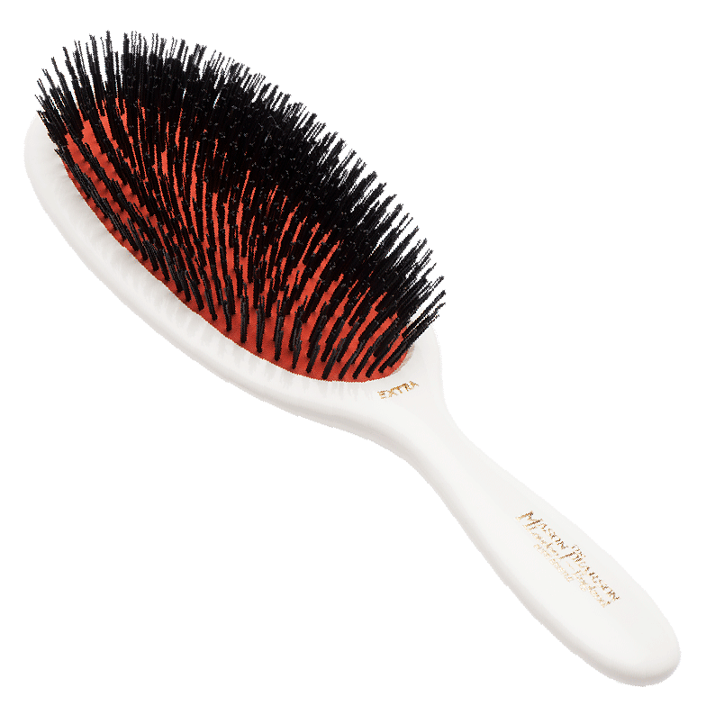Mason Pearson ヘアブラシ ホワイト Mason Pearson Extra Large Boar Bristle Brush – Alan White Anthology