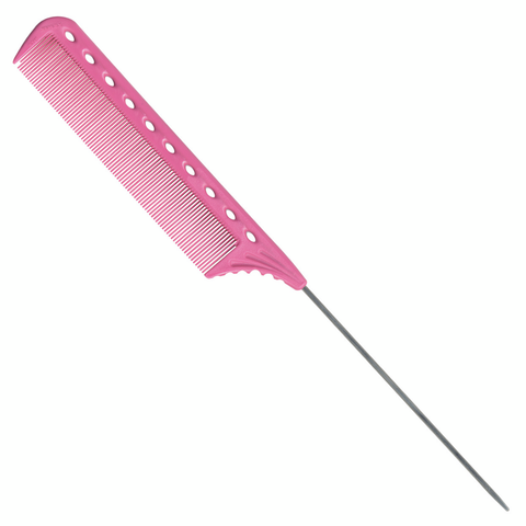 Y.S. Park 112 Fine Tooth Pin Tail Comb (Fine Tooth +Stainless Steel Tail)